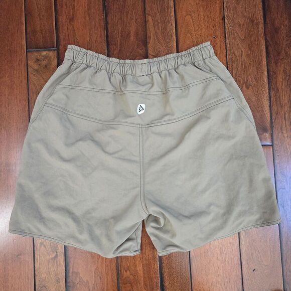 DECATHLON Creation ROCKRIDER Shorts Men's L Khaki Mountain Biking MTB New w/ Tag - Picture 2 of 13